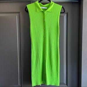 Zara Polo Collar Knit Dress